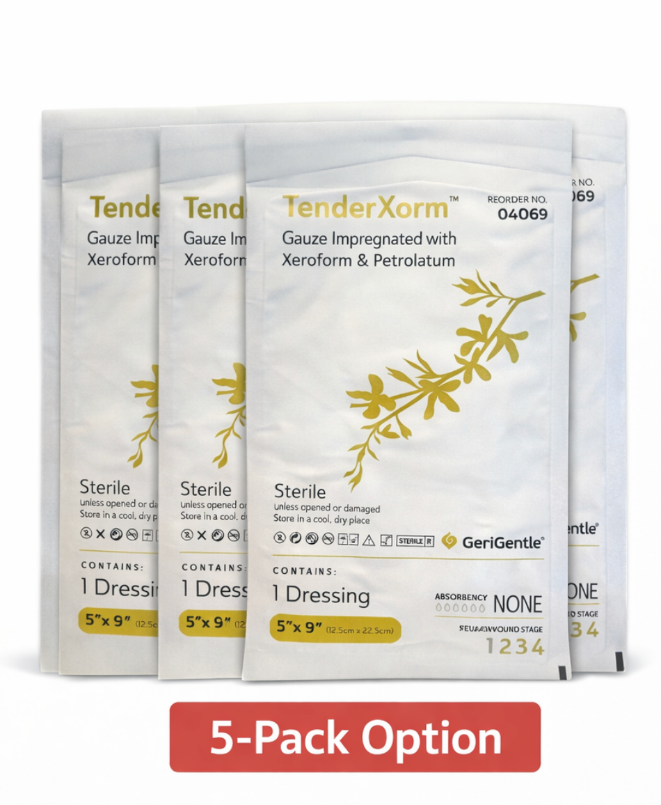 Xeroform Petrolatum Gauze Dressing 5” x 9” (Sterile) 5-pack