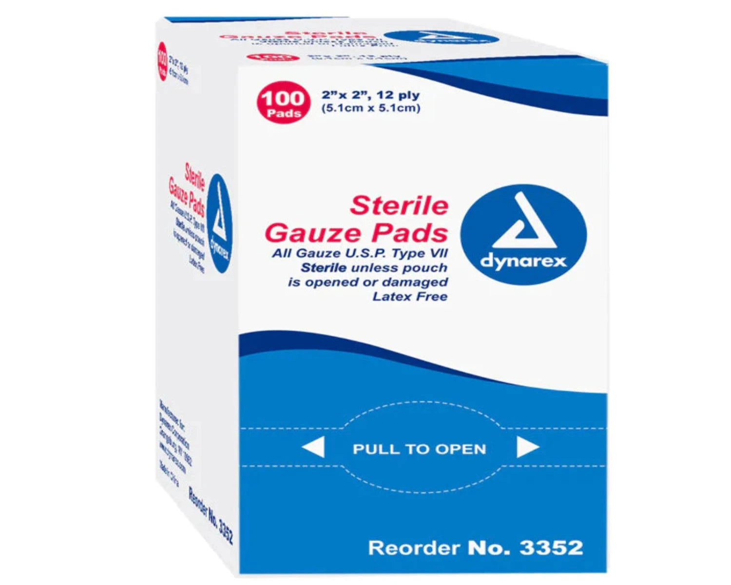 Sterile Gauze Pads – 12-Ply, Individually Wrapped (100 Count)