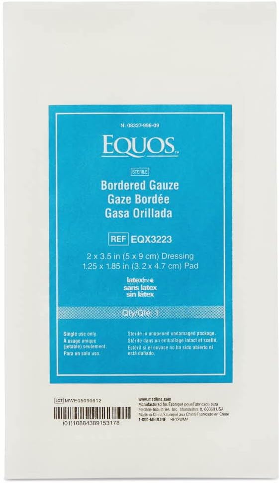 Sterile Bordered Gauze Dressings — 2 × 3.5 in (50 ct)