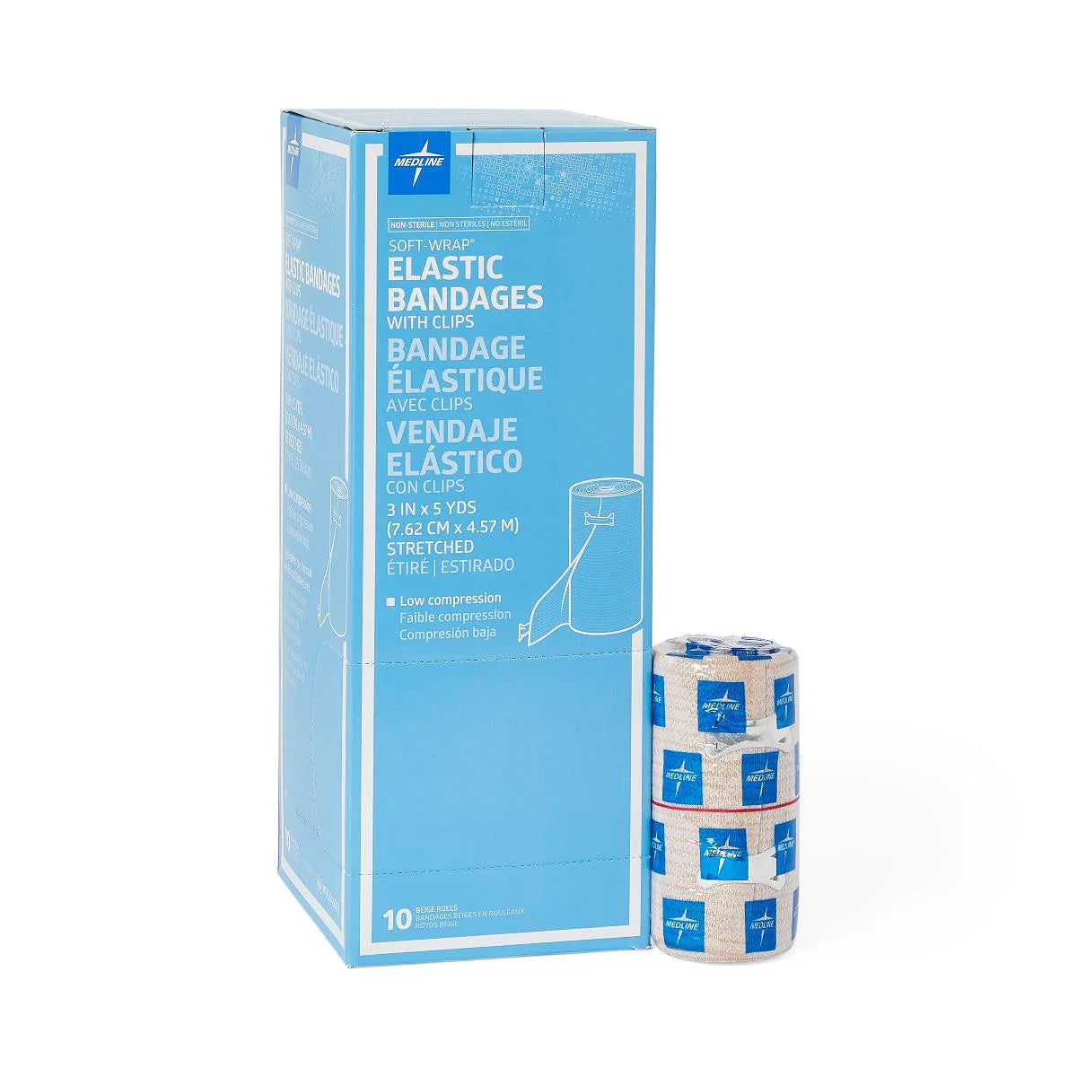 Elastic Bandages with Self-Closure (3” x 5 yds)