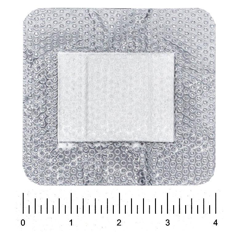 Silicone Super-Absorbent Wound Dressings — 3.5 × 4 in (10 ct)